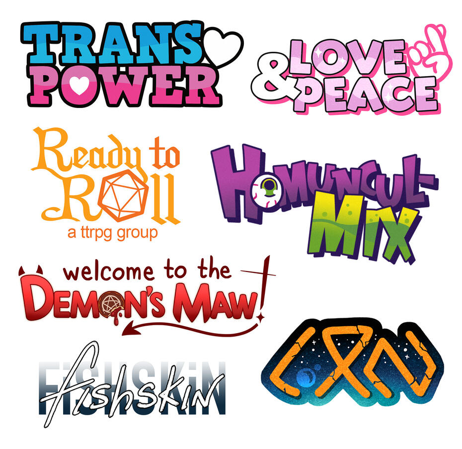 Title Logo: Garou, i draw stuff